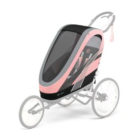 CYBEX ZENO Multisport Hands-Free Running Trailer Seat Pack in Silver Pink