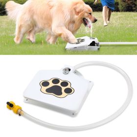 Dog Water Fountain Outdoor Dog Pet Water Dispenser Step-on Activated Sprinkler