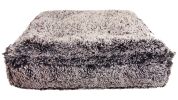 Frosted Willow Luxury Extra Plush Faux Fur Rectangle Bed- Pet Dog Bed - Large