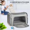 Pet Carrier for Cats, Dogs and Puppies, Gray, (Suitable For Daily Travel), 22 Lbs